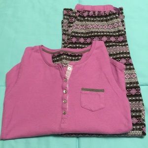 Cuddl Duds Pajama Set